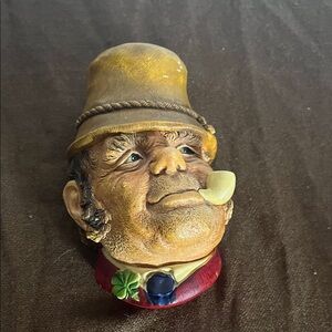 😄Bossons Irish head chalkware vintage